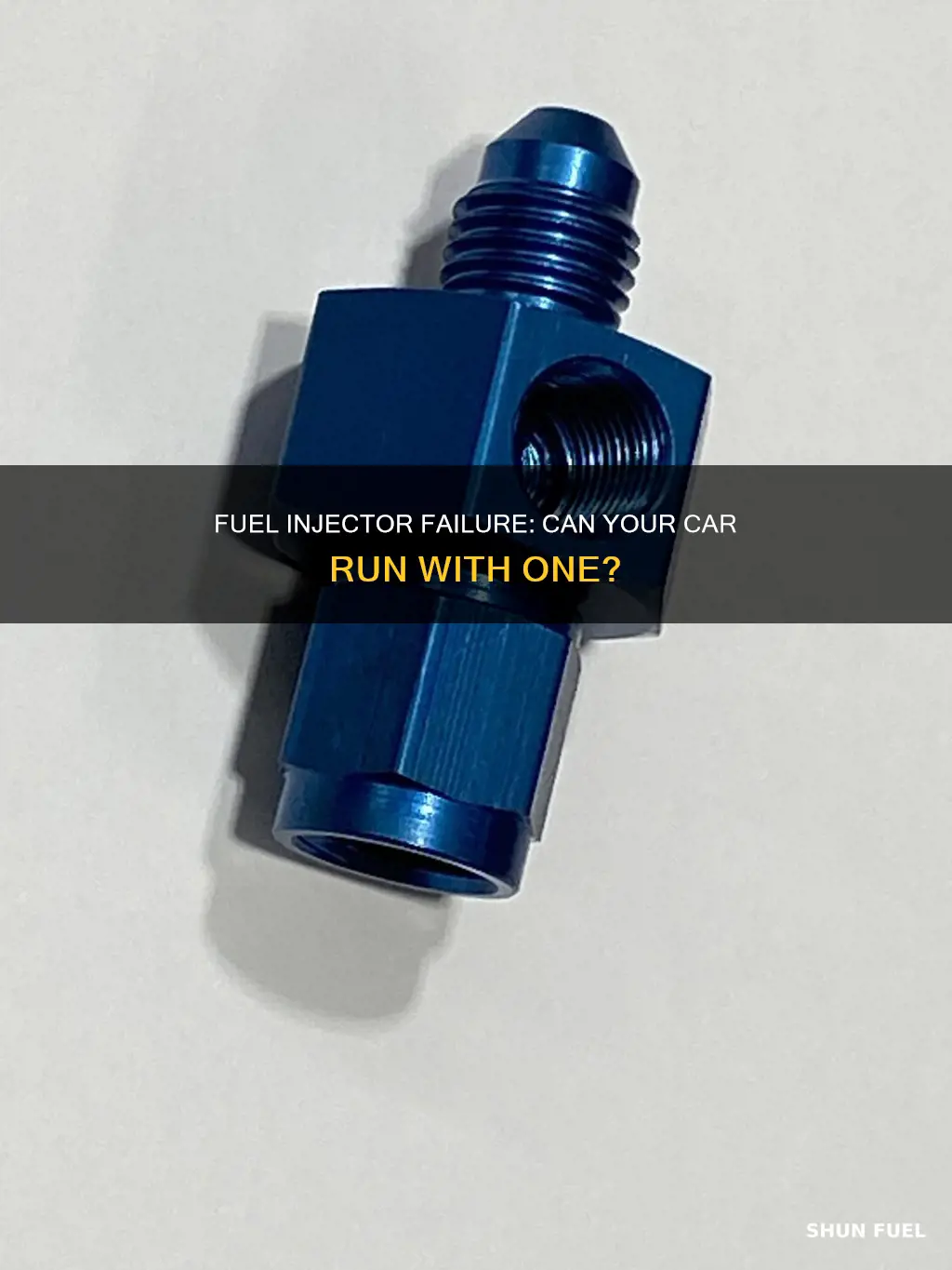 can a car run on one fuel injector