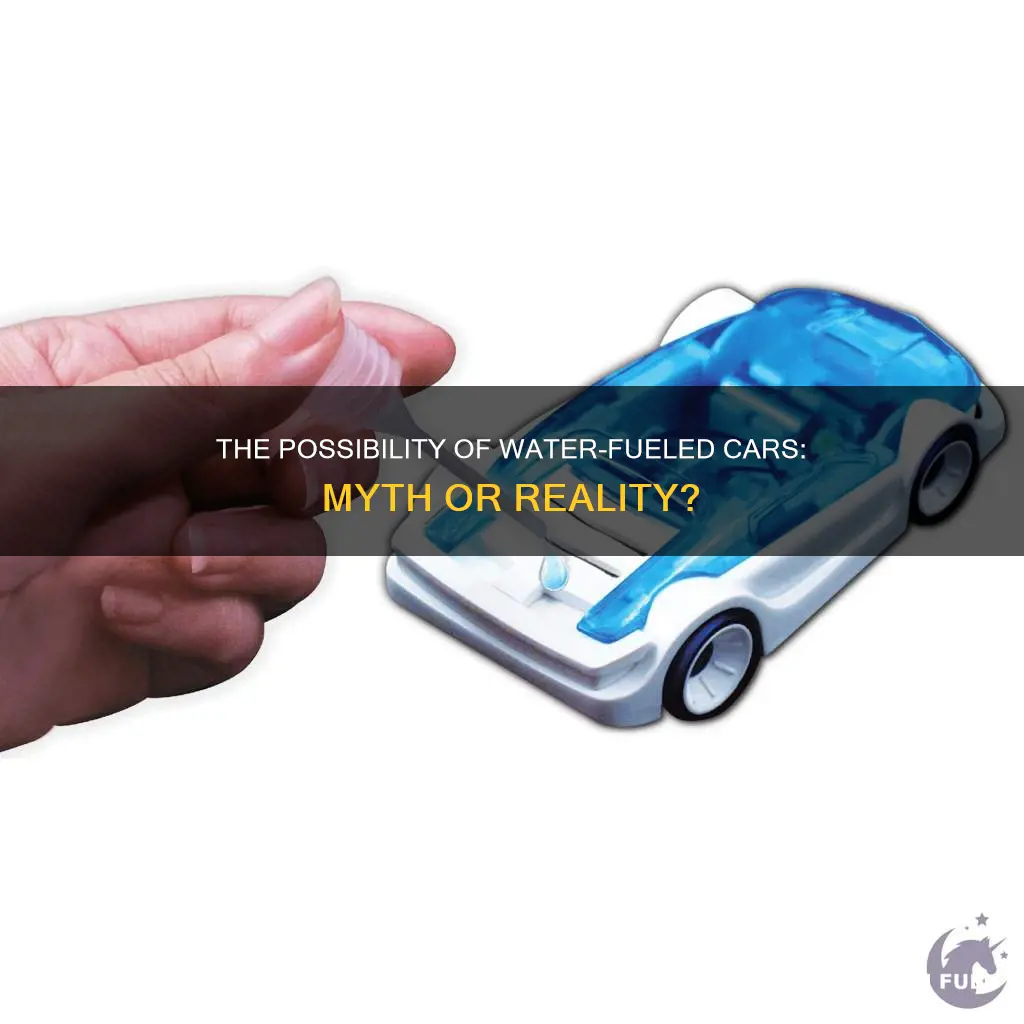 can a car run with water as fuel