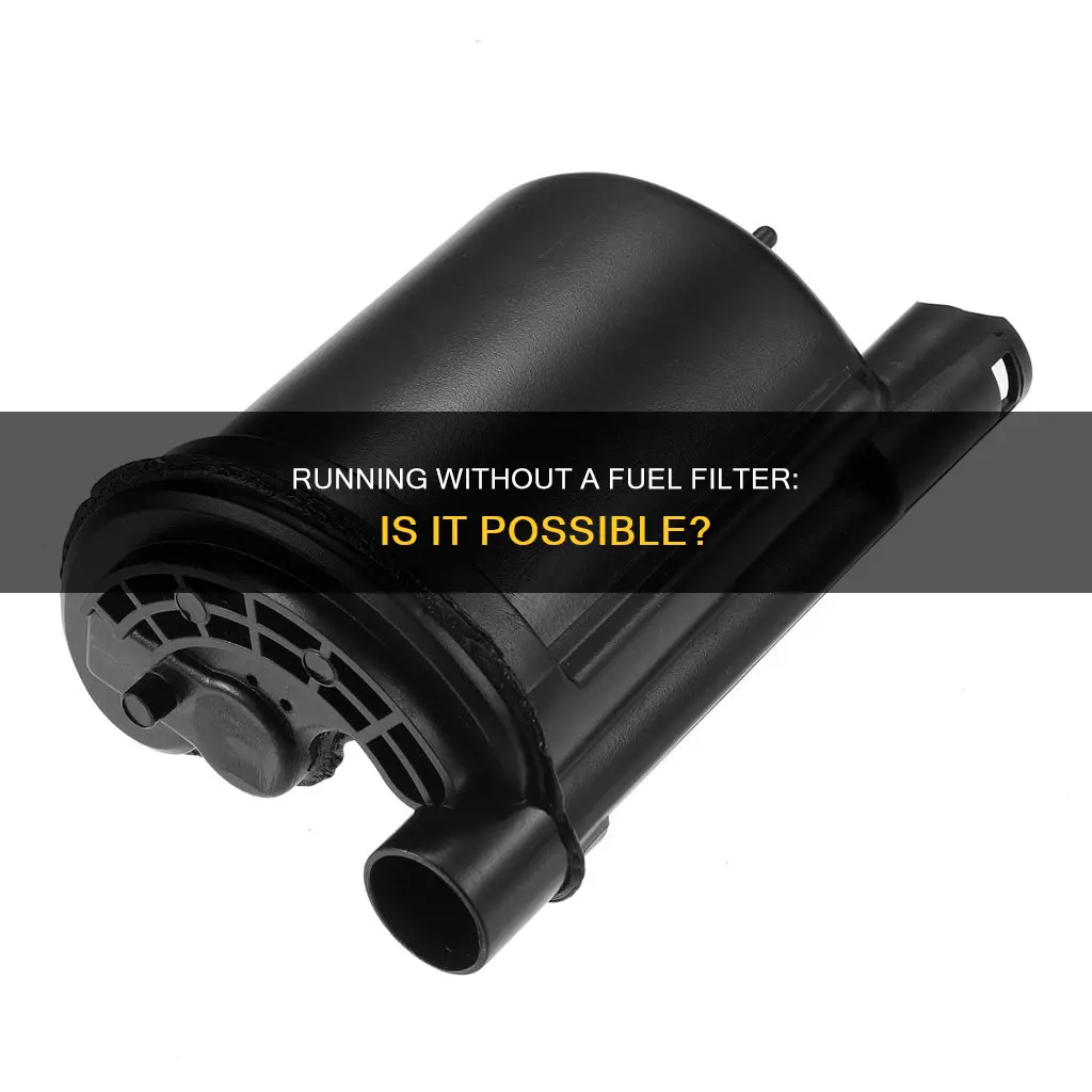 can a car run without fuel filter