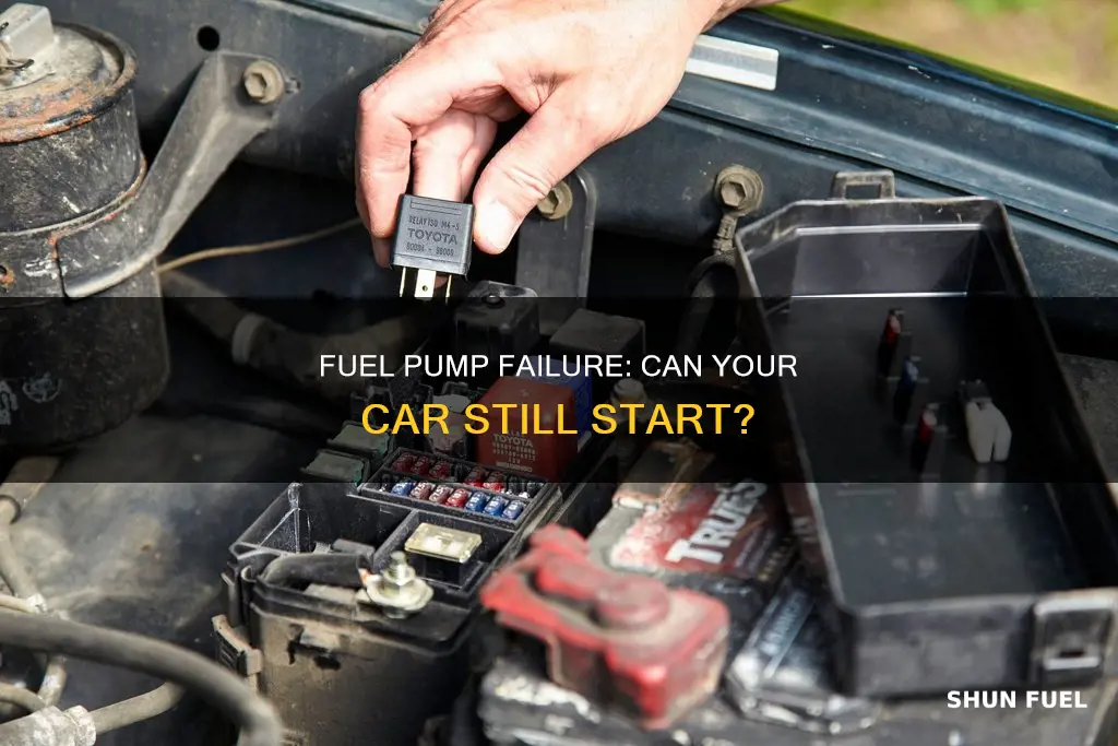 can a car start with a bad fuel pump