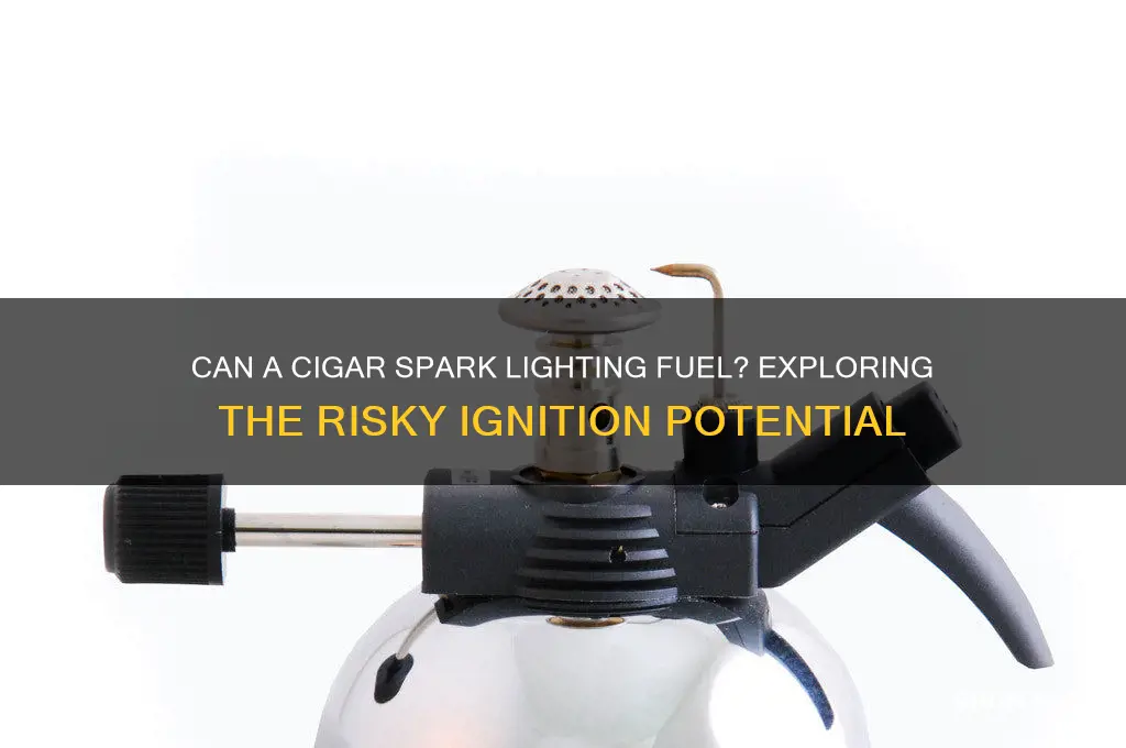 can a cigar ignite lighting fuel