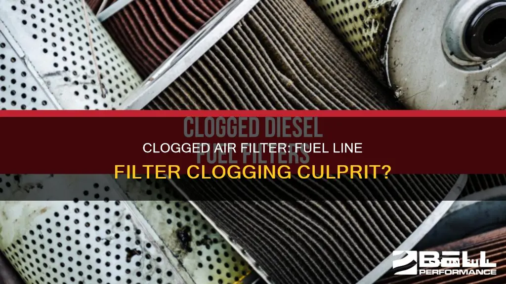 can a clogged air filter cause fuel line filter clogging