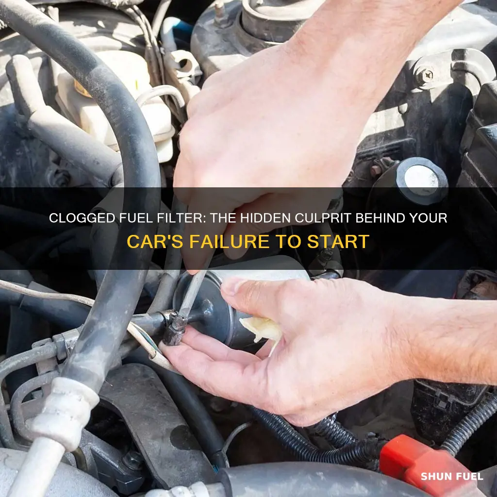 can a clogged fuel filter prevent a car from starting