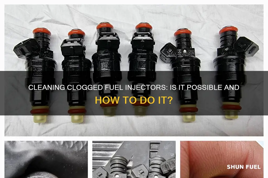 can a clohged fuel onjector be clleaned