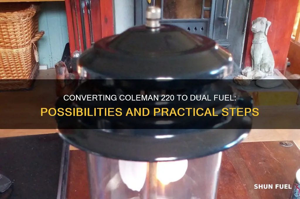 can a coleman 220 be converted to dual fuel