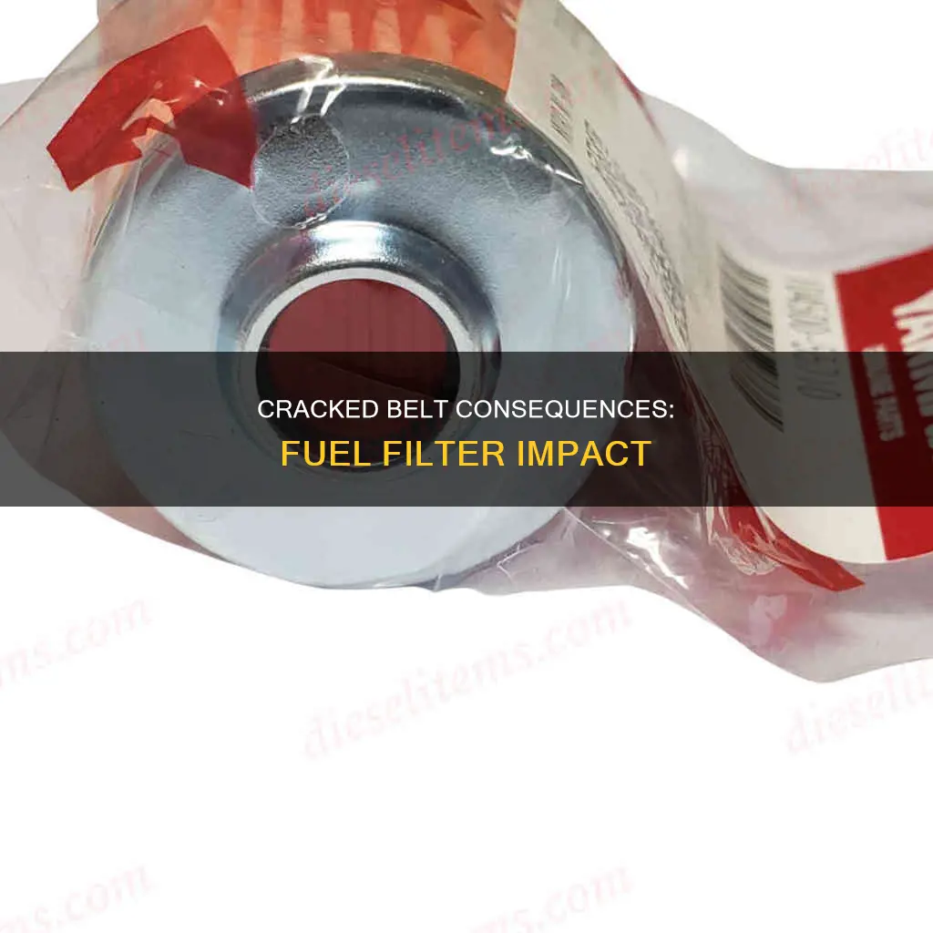 can a cracked belt effect the fuel filter