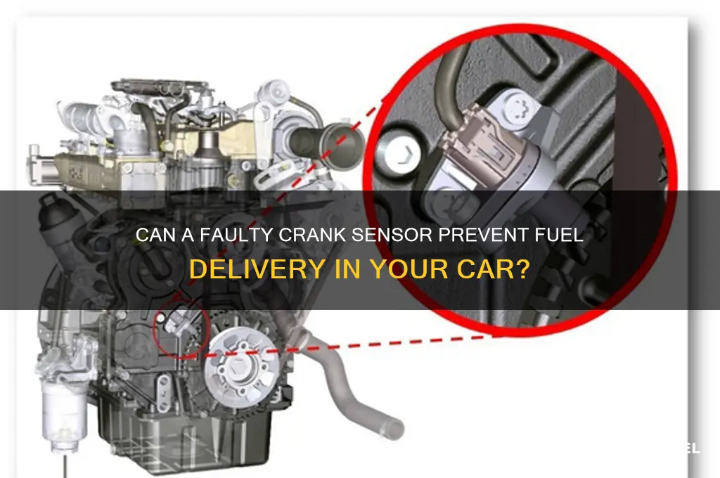 can a crank sensor cause no fuel