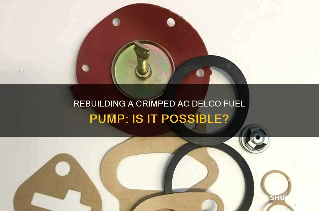 can a crimped together ac delco fuel pump be rebuilt