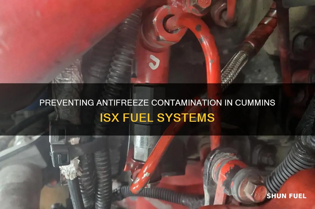 can a cummins isx get antifreeze in fuel