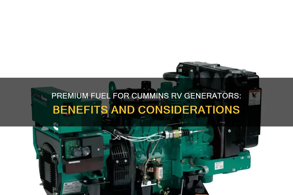 can a cummins rv generator run on premium fuel