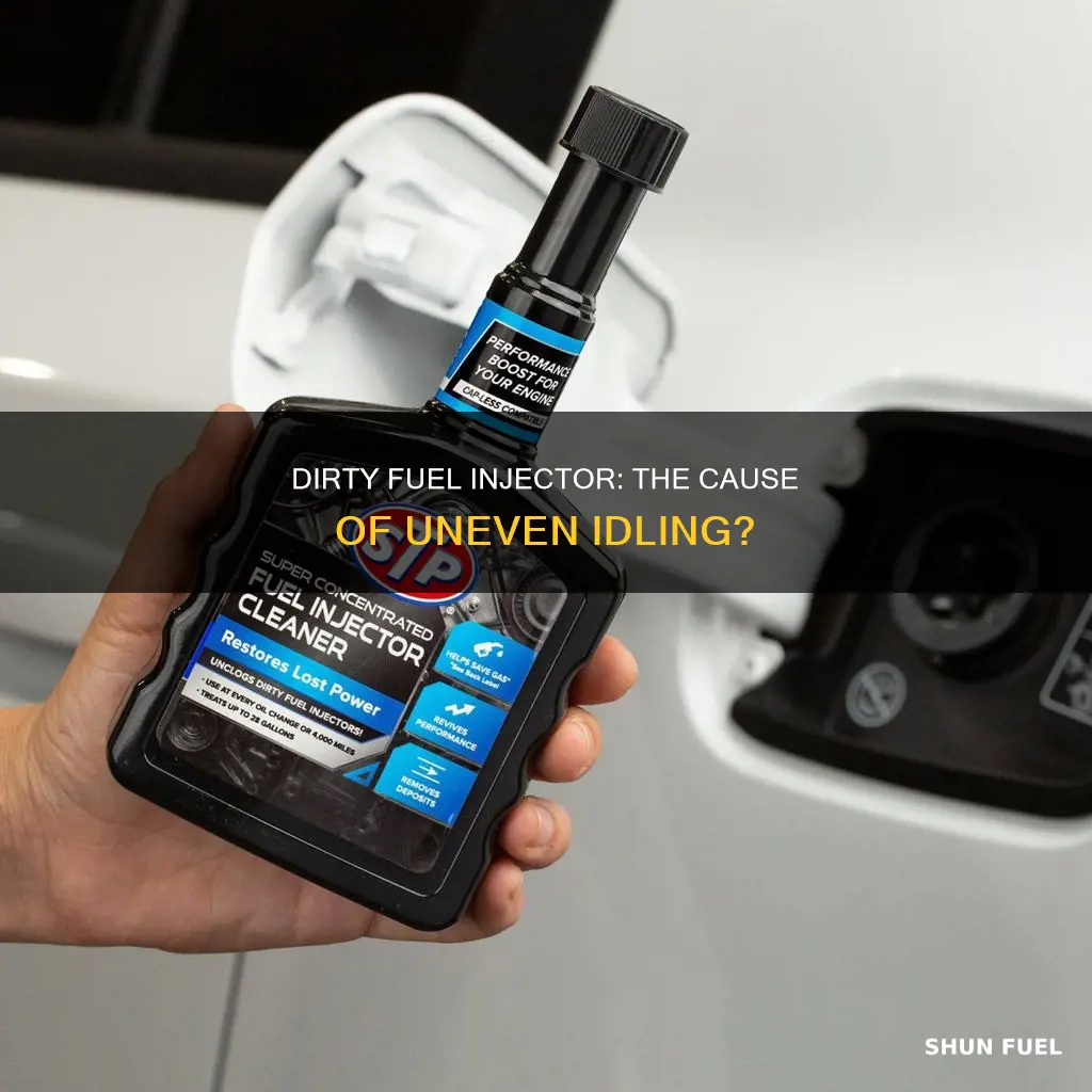can a dirty fuel injector cause uneven idling
