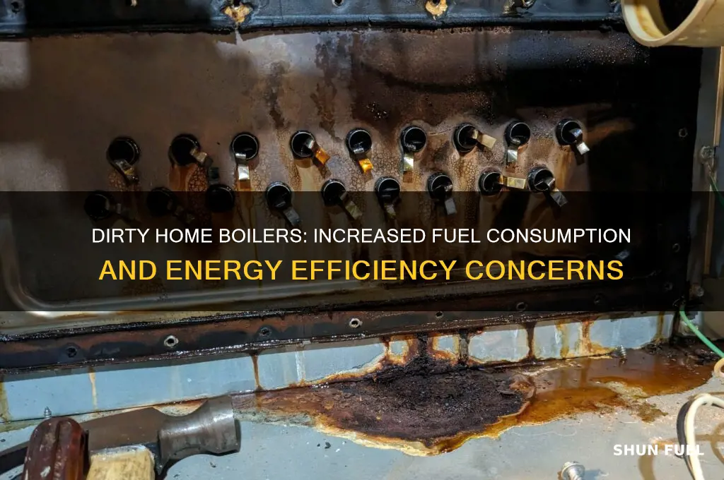 can a dirty home boiler burn more fuel