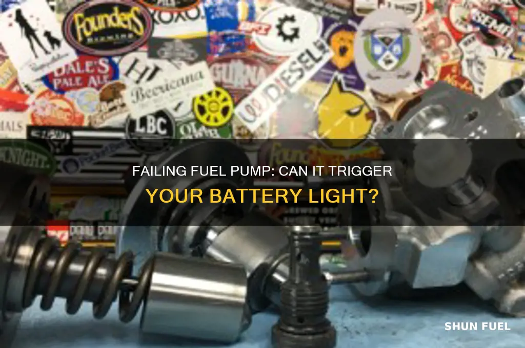 can a failing fuel pump trip a battery light