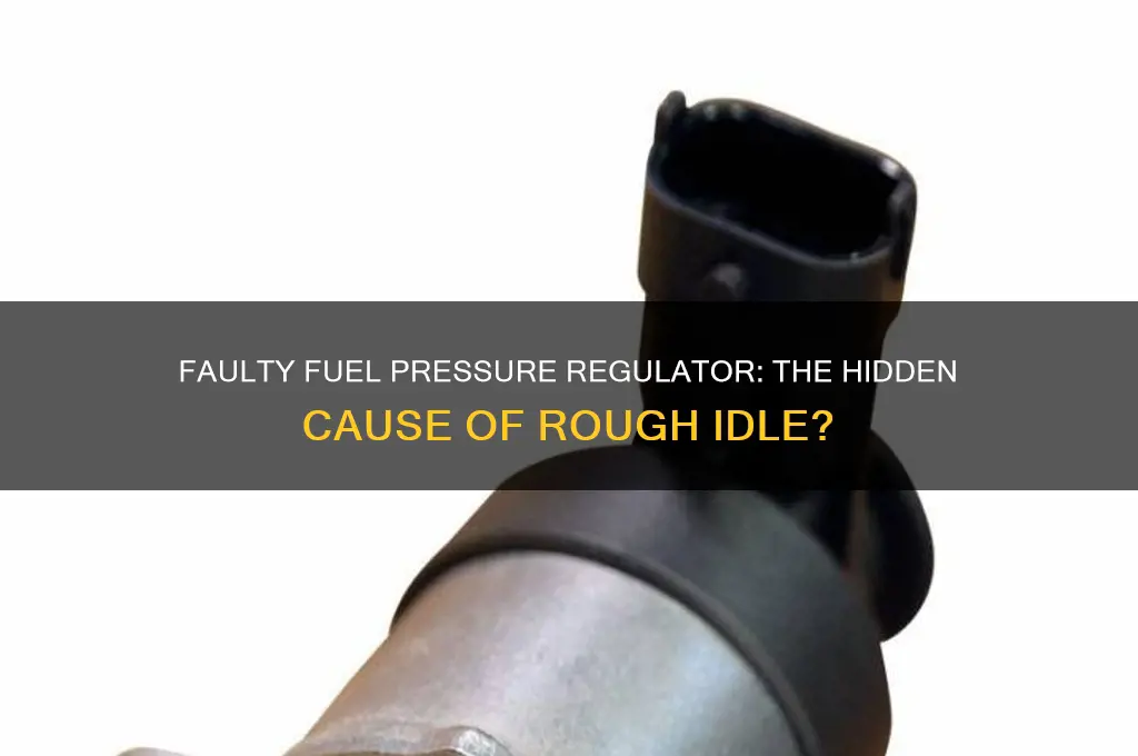 can a faulty fuel pressure regulator cause rough idle