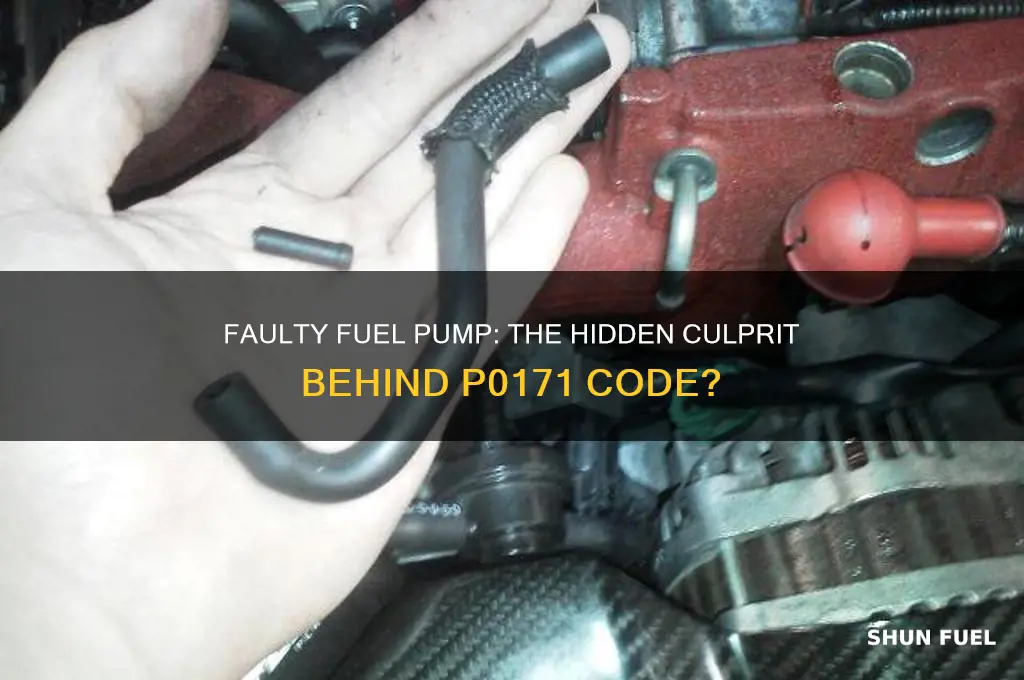 can a faulty fuel pump cause a p0171 code