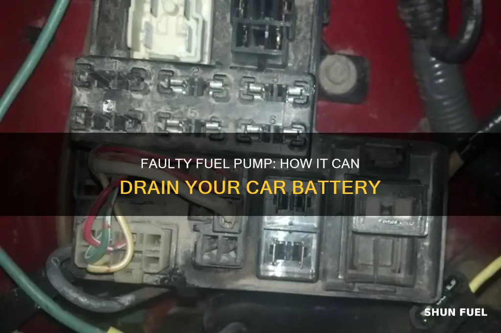 can a faulty fuel pump drain the battery