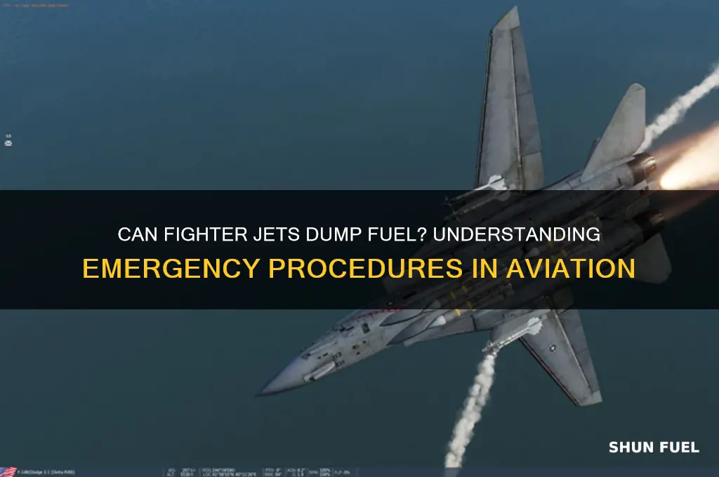 can a fighter jet dump fuel