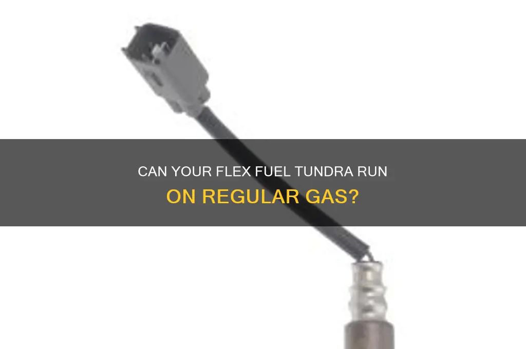 can a flex fuel tundra run on gas