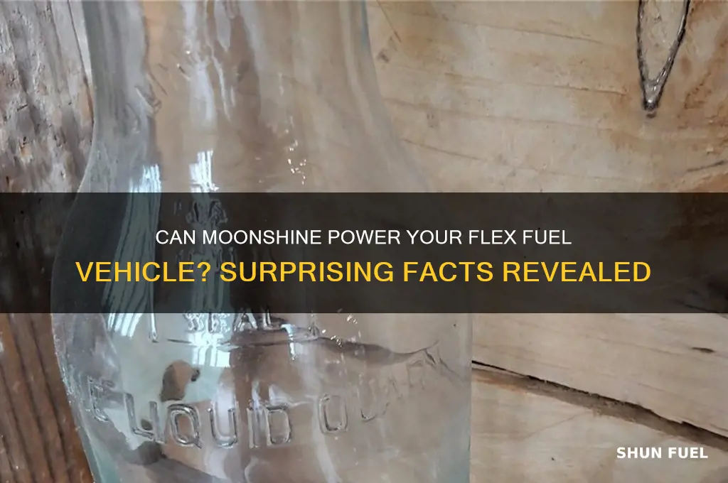 can a flex fuel vehicle run on moonshine