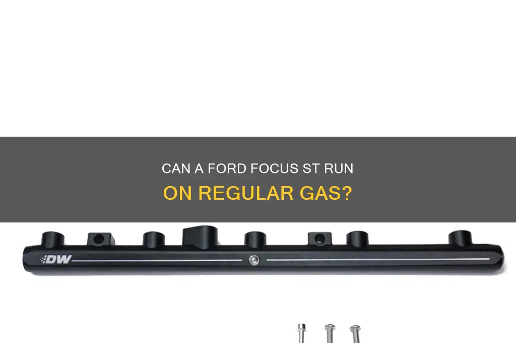 can a ford focus st run on nonpreiemum fuel