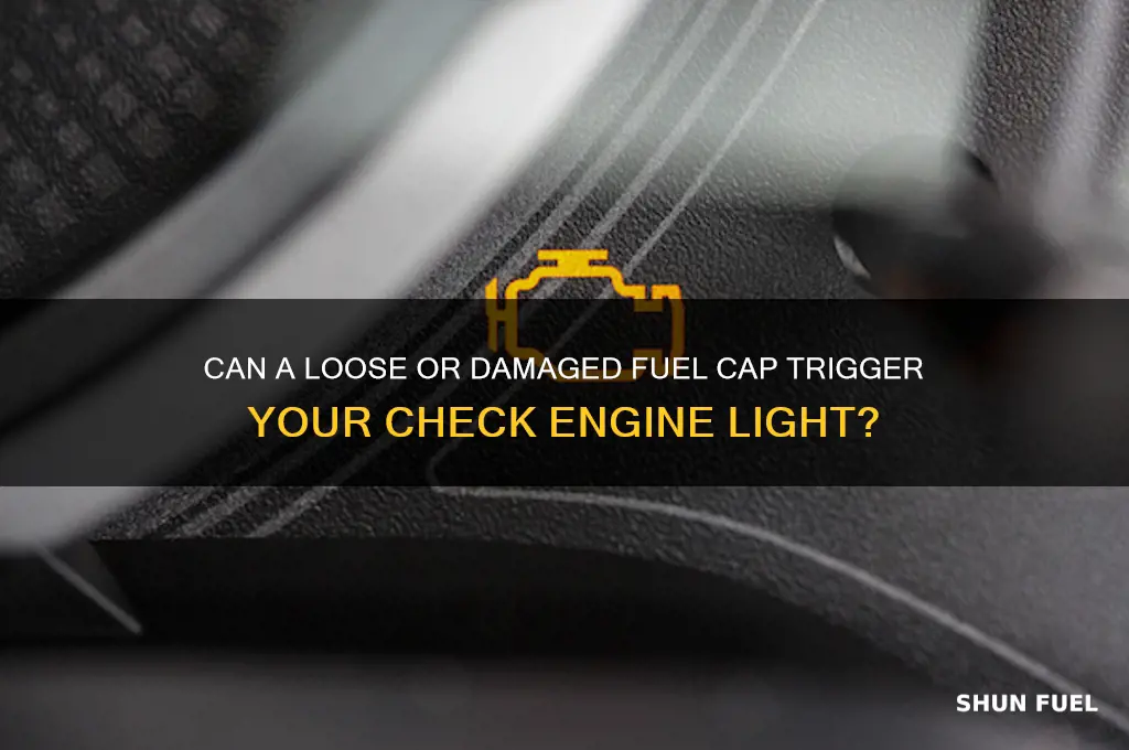 can a fuel cap cause check engine light