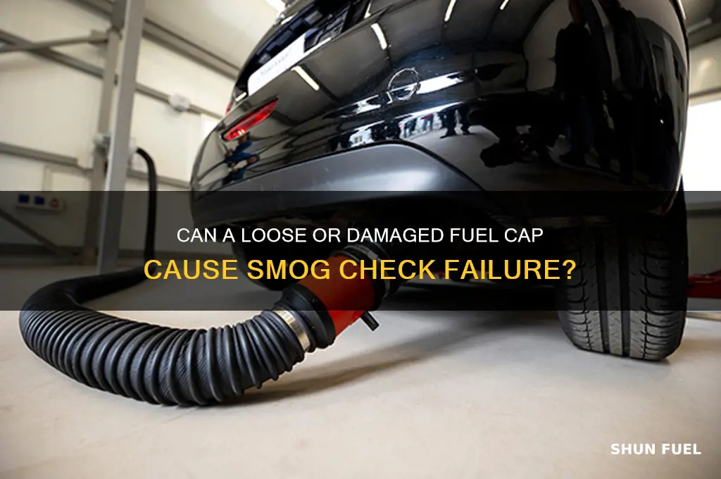 can a fuel cap cause fail smog check