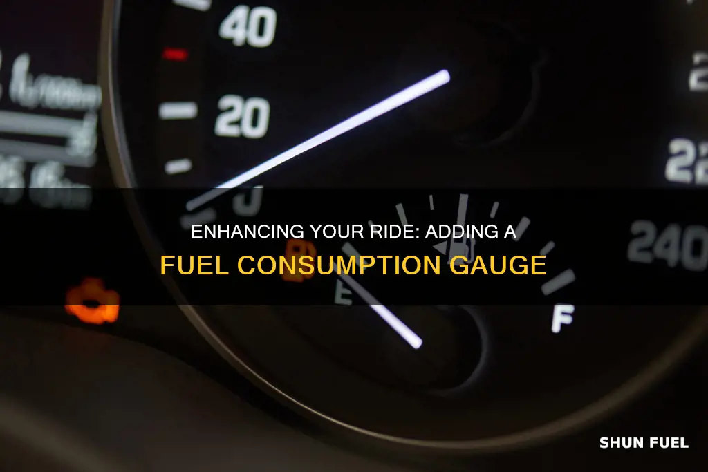 can a fuel consumption gauge be added to a car