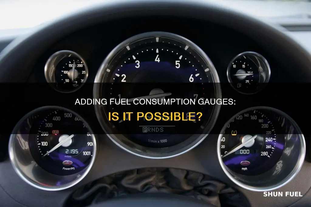 can a fuel consumption gauge be added to a car
