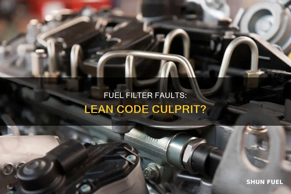 can a fuel filter cause a lean code