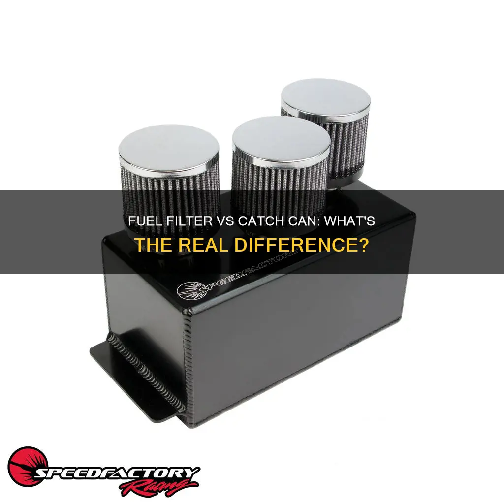 can a fuel filter work as a catch van