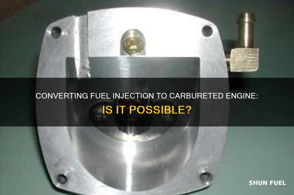 can a fuel injected be converted to a carborated engine