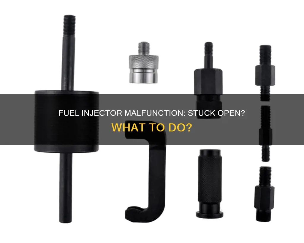 can a fuel injector be stuck open