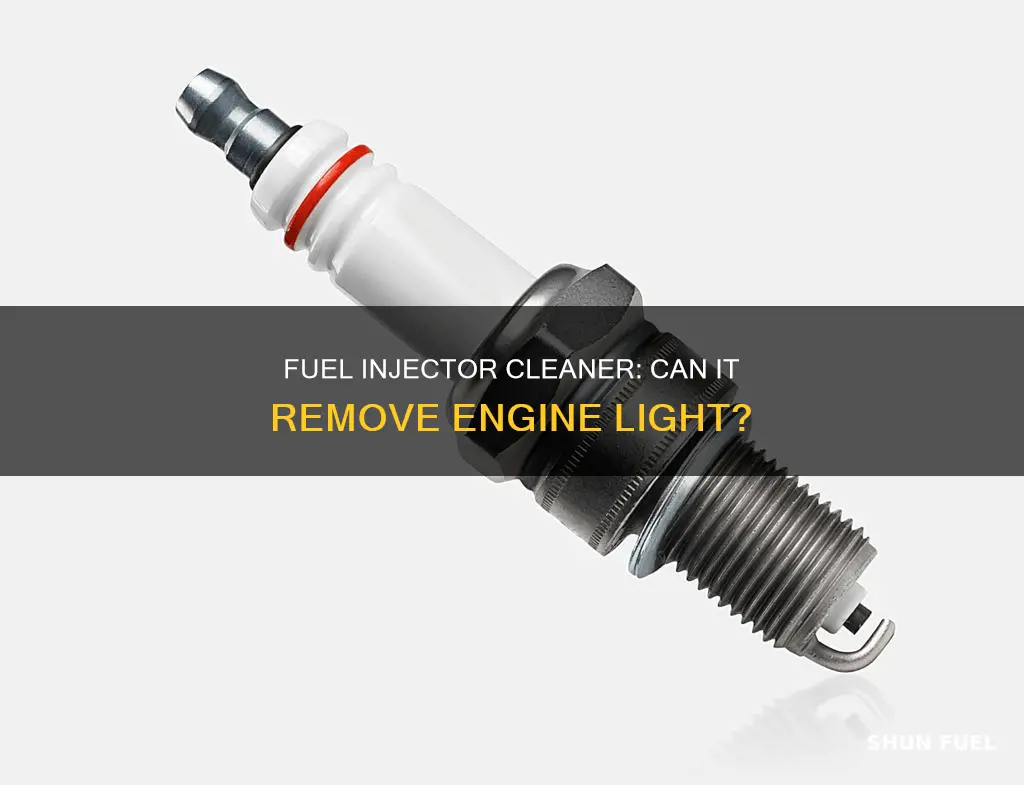 can a fuel injector cleaner remove check engine light
