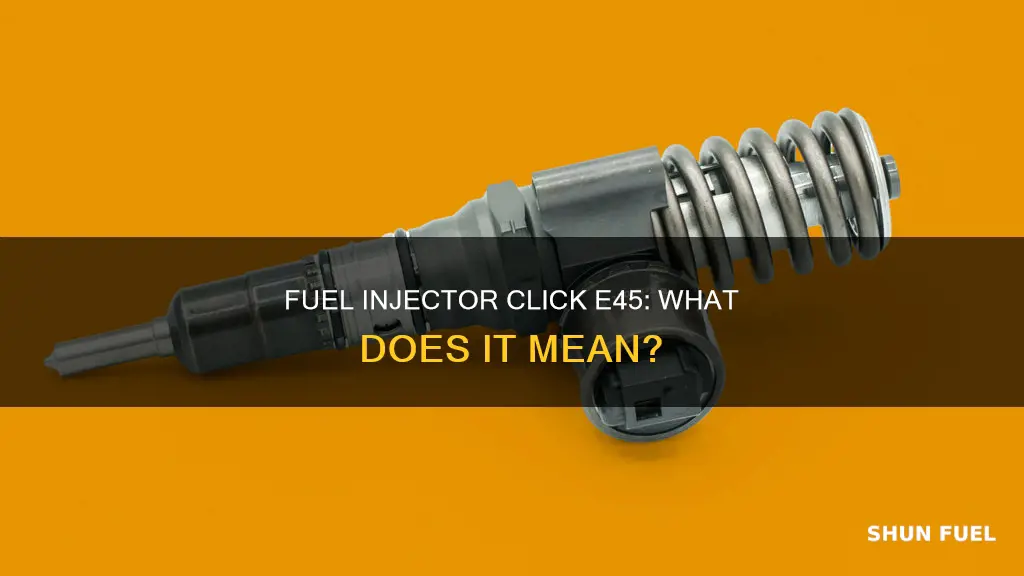 can a fuel injector click e45