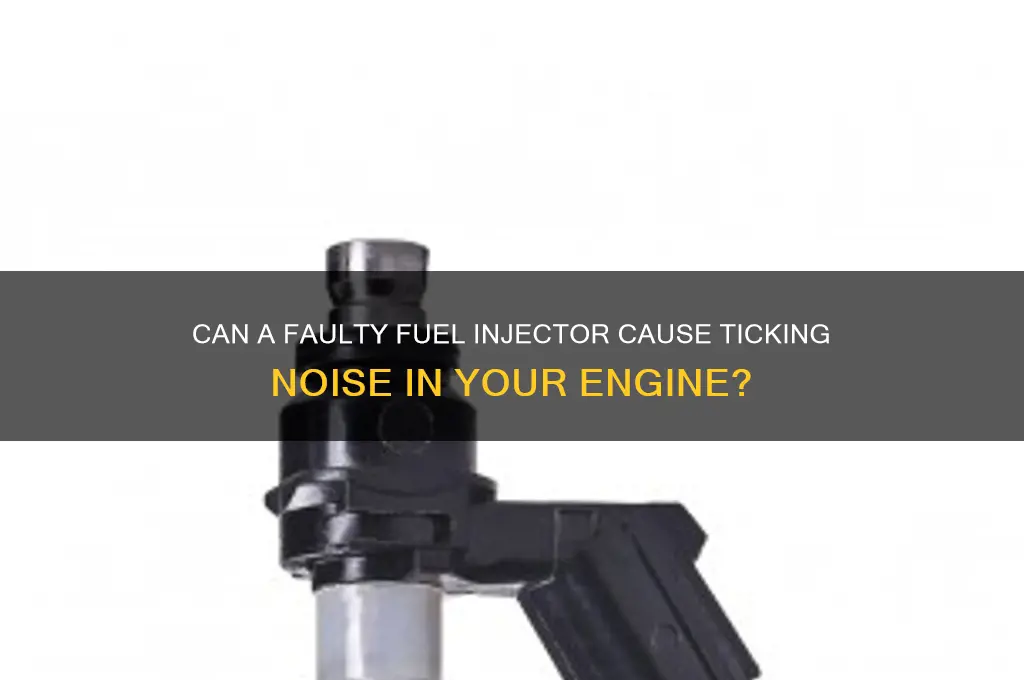 can a fuel injector make a ticking noise