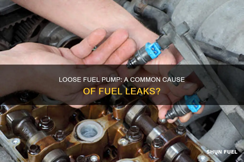 can a fuel leak be from a loose fuel pump