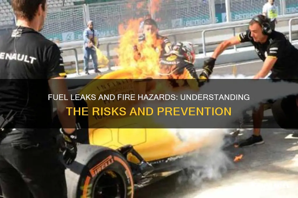 can a fuel leak cause a fire