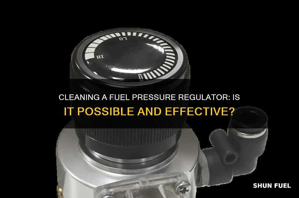 can a fuel pressure regulator be cleaned
