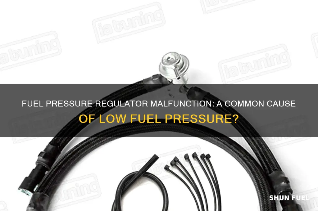 can a fuel pressure regulator cause low fuel pressure