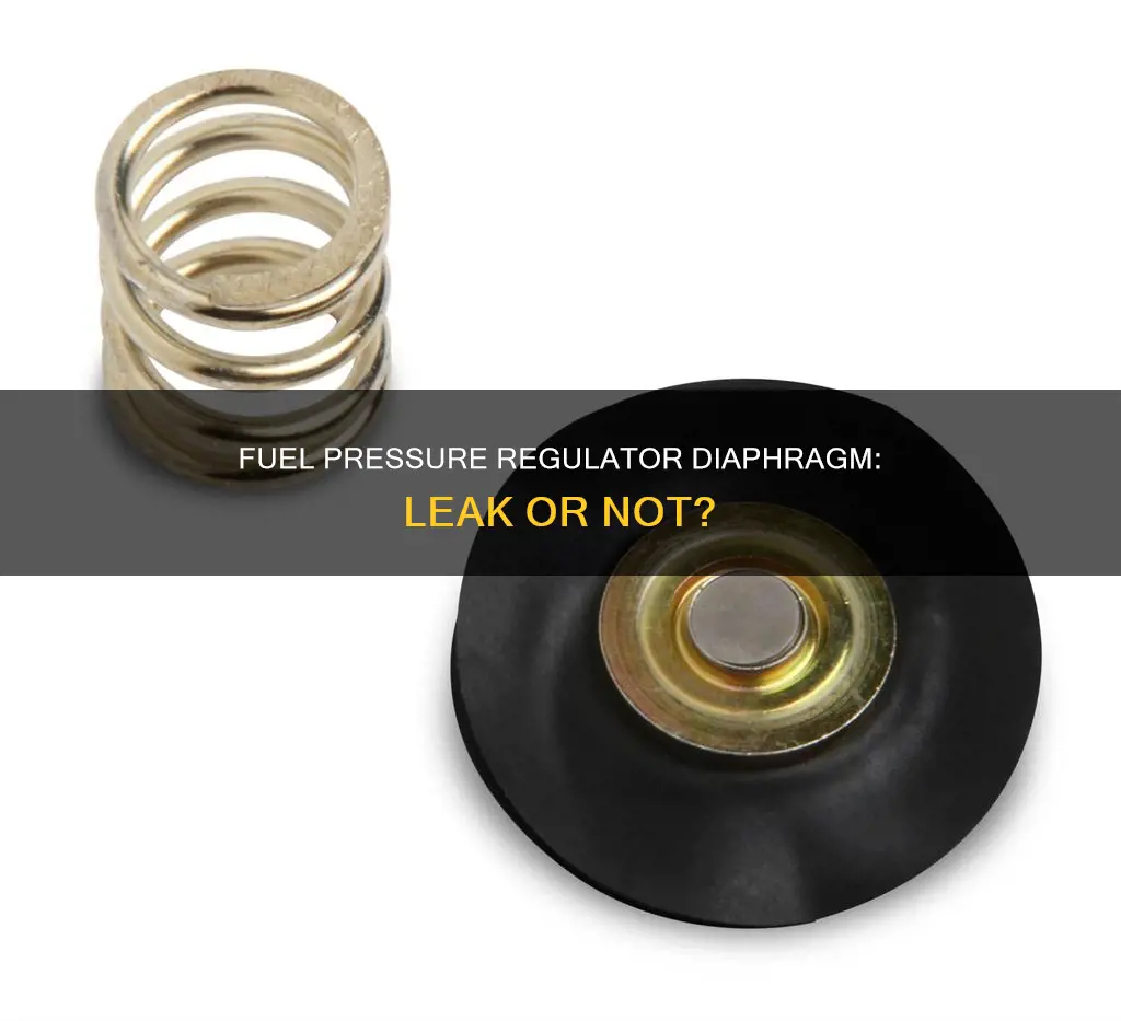 can a fuel pressure regulatorn diaphram leak