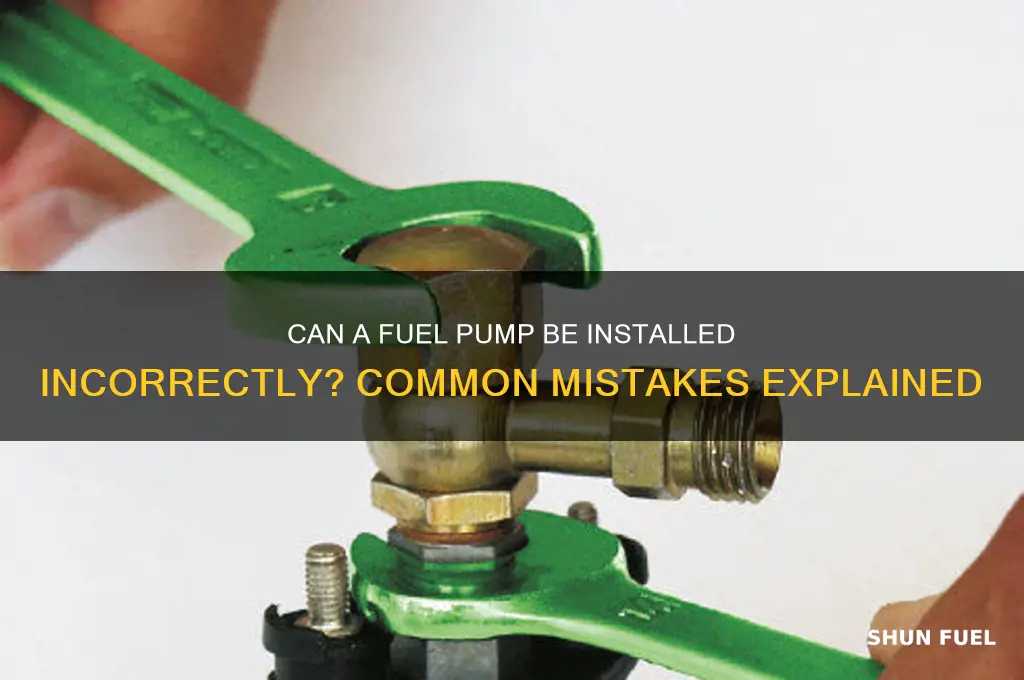 can a fuel pump be installed wrong