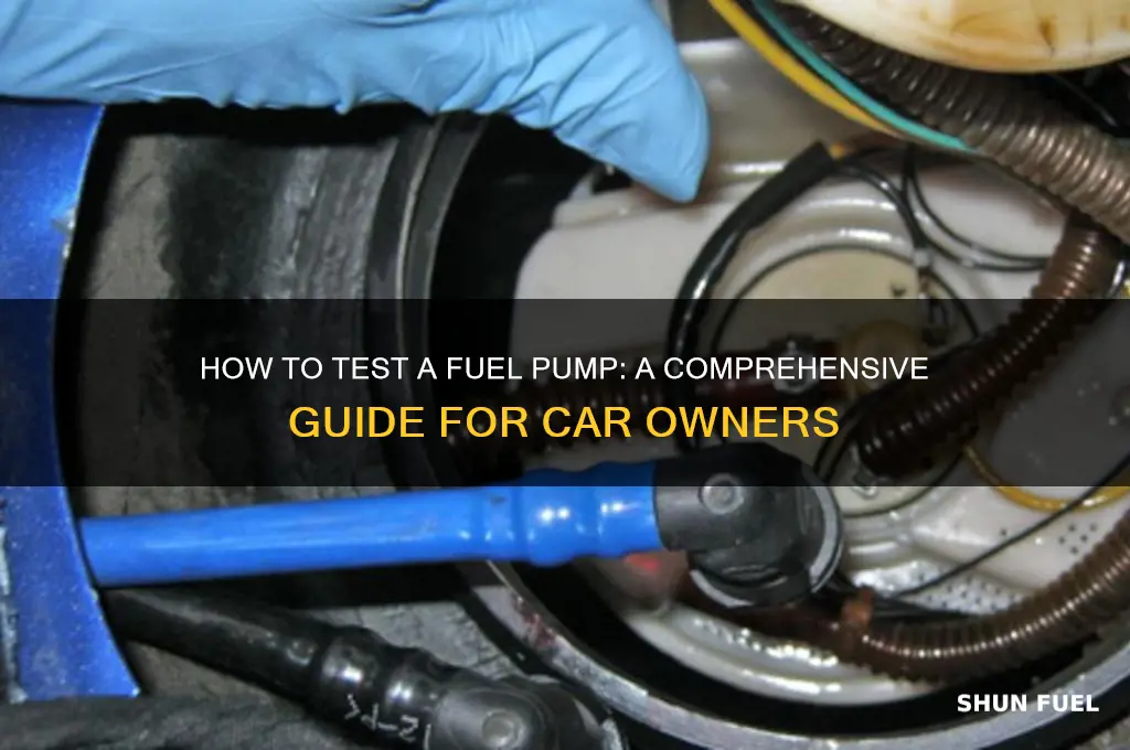 can a fuel pump be tested