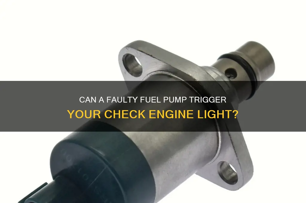 can a fuel pump cause a check engine light