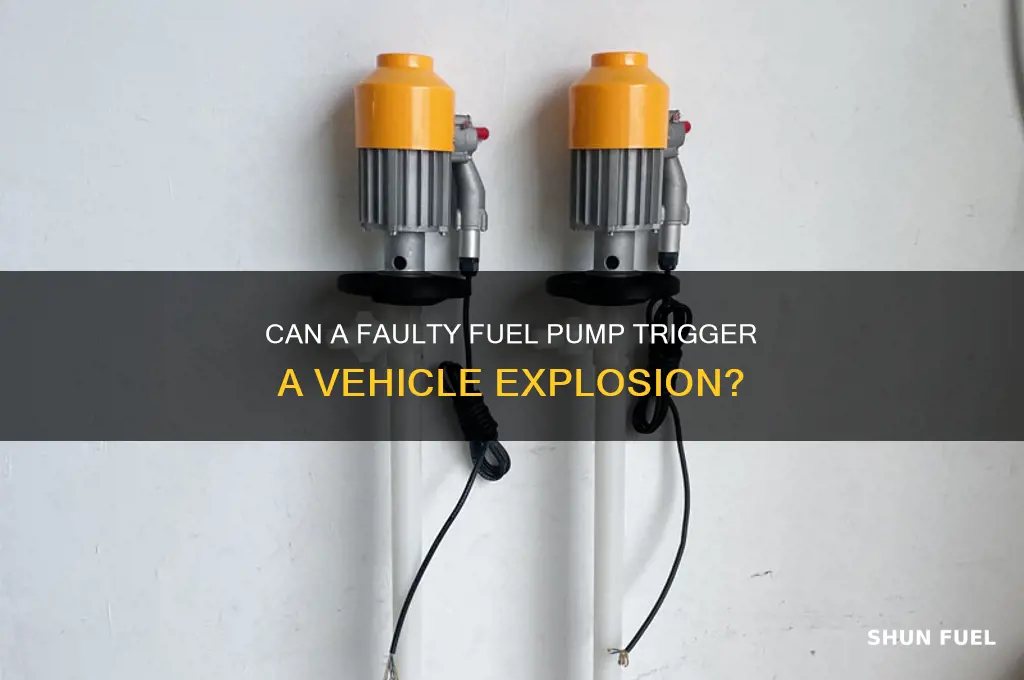 can a fuel pump cause an exsplodiin