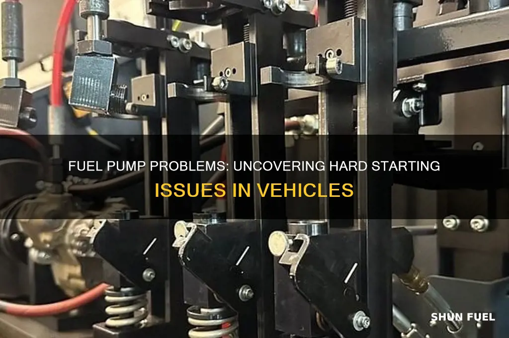 can a fuel pump cause hard starting issues