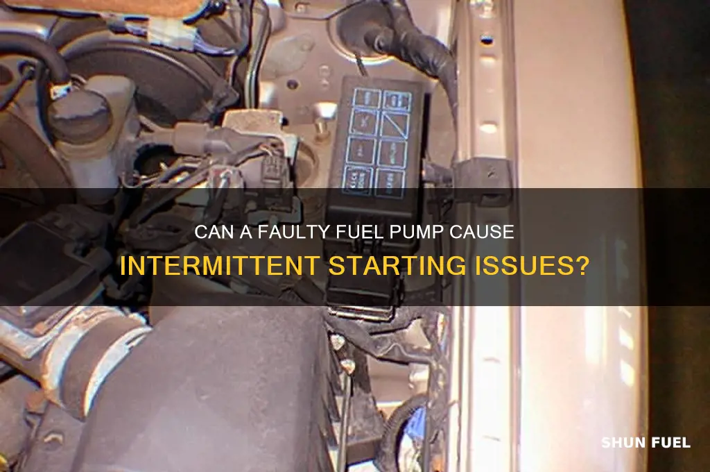 can a fuel pump cause intermittent not to start