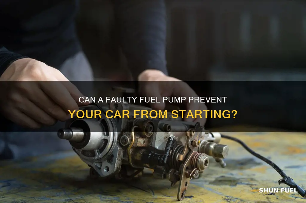can a fuel pump cause your car not to start