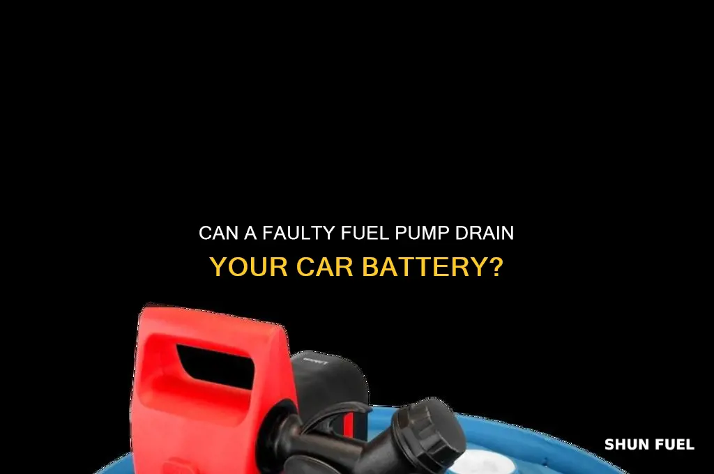 can a fuel pump drain your battery