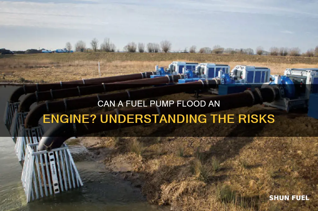 can a fuel pump flood an engine