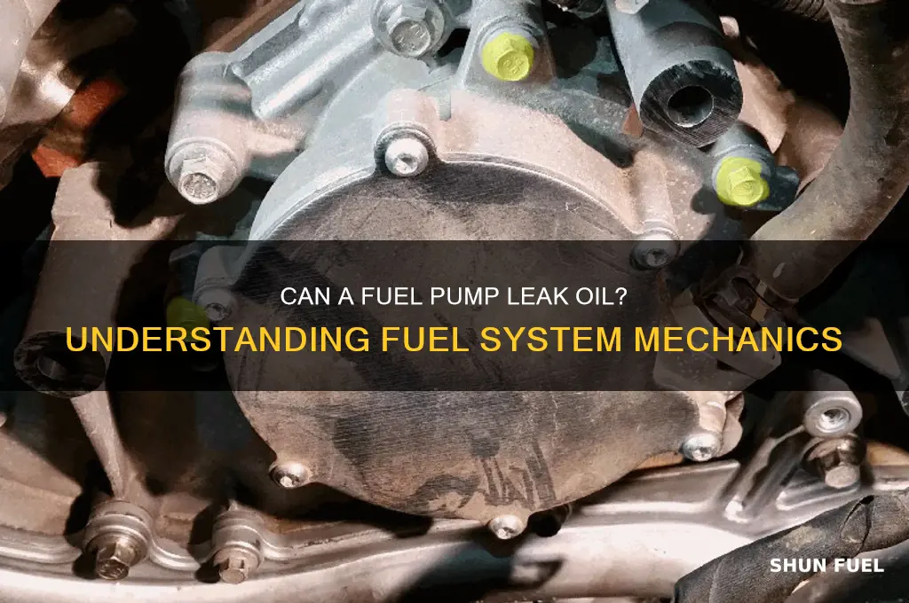 can a fuel pump leak oil